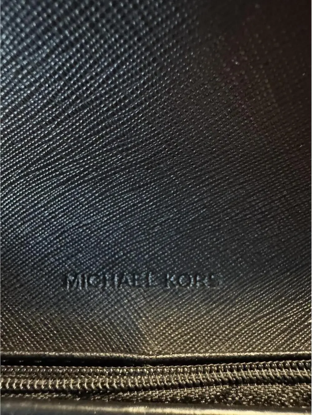 Michael Kors Black Leather Wristlet Wallet